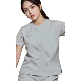 Design Solid Color Hotel Uniform Round Neck T-Shirt Custom Slim Uniform T-Shirt Hotel Cleaning Staff Uniform Mercure Hotel HL033 Design Solid Color Hotel Uniform Round Neck T-Shirt Custom Slim Uniform T-Shirt Hotel Cleaning Staff Uniform Mercure Hotel HL033